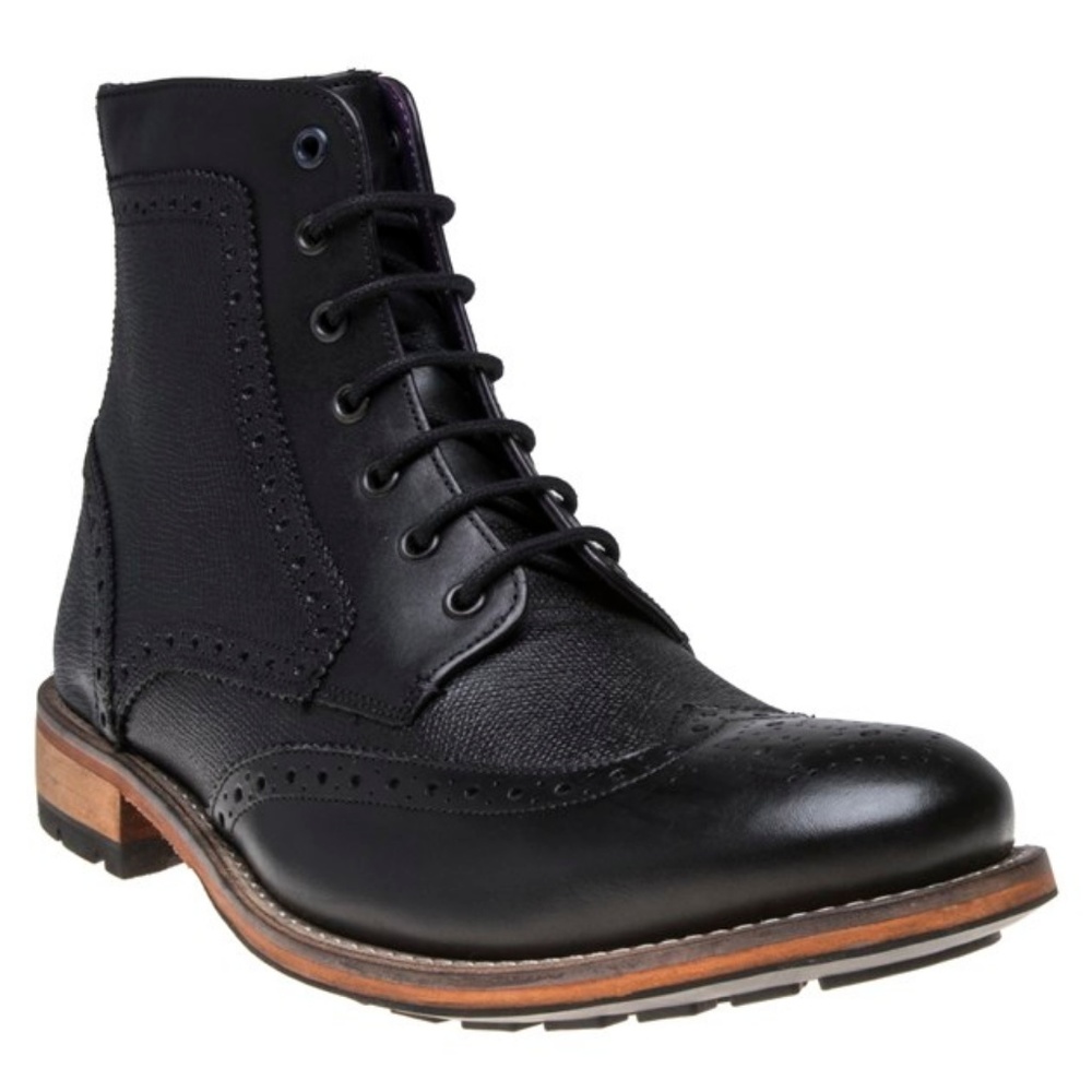 Mens Ted Baker Sealls 3 Wingtip Ankle Boot Size 13